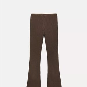 Never worn!! Zara Brown Boot Cut Flare Pants